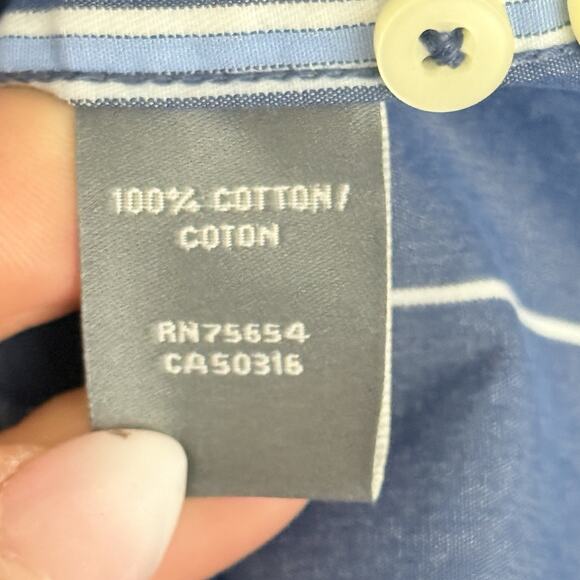 Abercrombie & Fitch Shirt Men XL Muscle Shirt Striped Button Down Long Sleeve - Picture 5 of 12